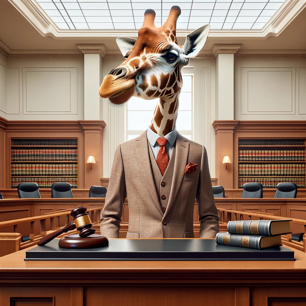 giraffe lawyer