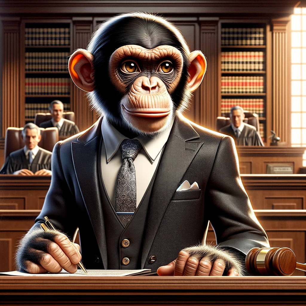 Chimpanzee lawyer