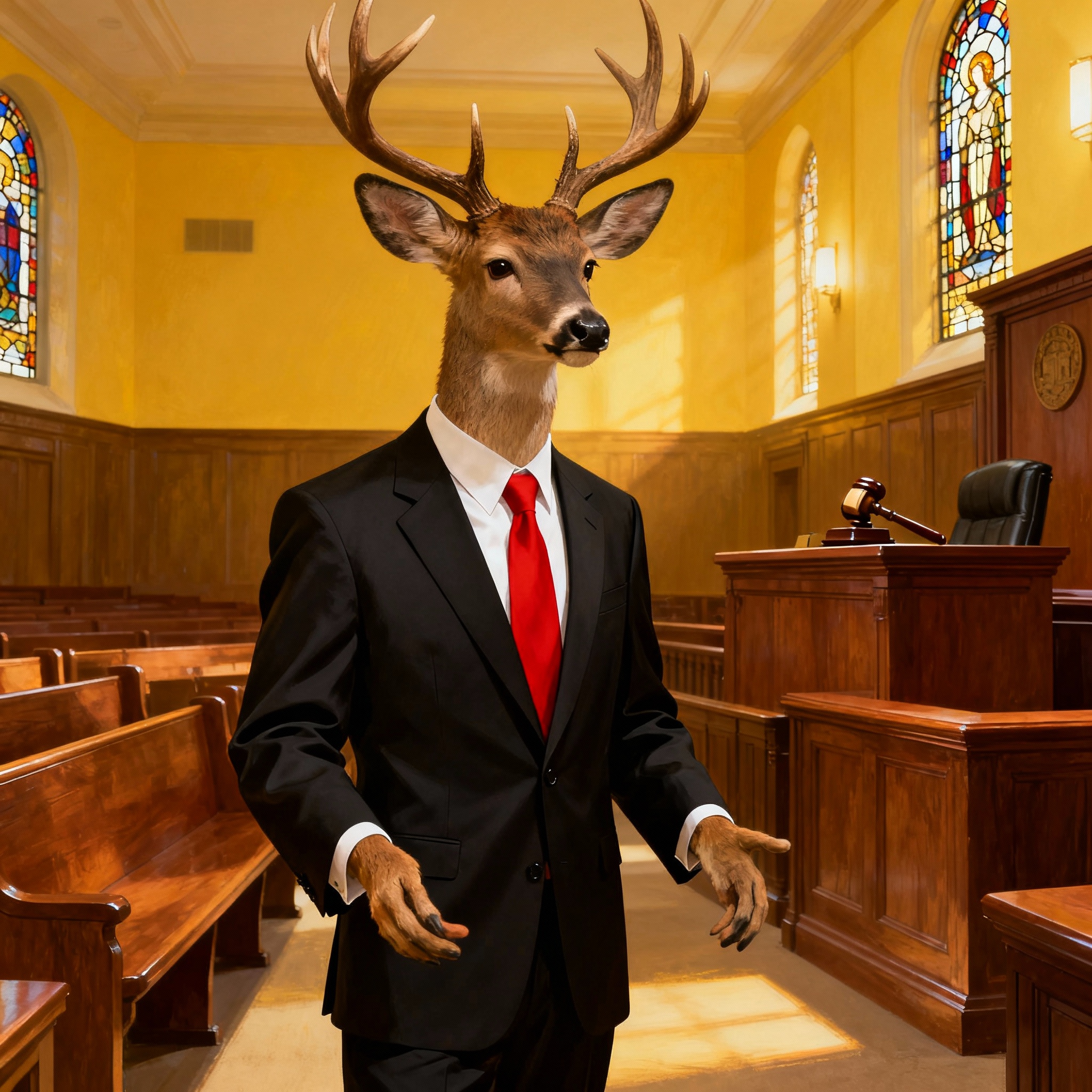 The Legal Landscape of Urban Deer Management 1 deer lawyer in court
